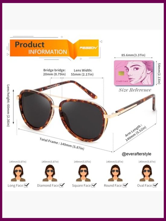 Retro Polarized Aviator Sunglasses Metal Frame UV400 Protection main image 6